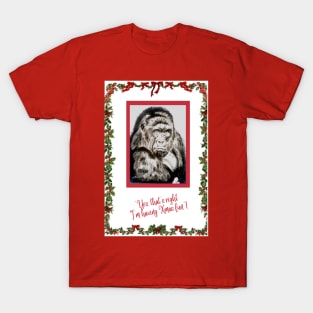 Gorilla having Xmas fun! T-Shirt